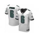 Men's Nike Philadelphia Eagles #6 Caleb Sturgis Elite White NFL Jersey