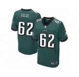 Men's Nike Philadelphia Eagles #62 Jason Kelce Elite Midnight Green Team Color NFL Jersey