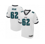 Men's Nike Philadelphia Eagles #62 Jason Kelce Elite White NFL Jersey