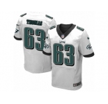 Men's Nike Philadelphia Eagles #63 Dallas Thomas Elite White NFL Jersey