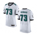 Men's Nike Philadelphia Eagles #73 Isaac Seumalo Elite White NFL Jersey