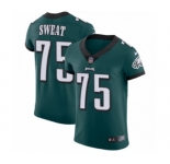 Men's Nike Philadelphia Eagles #75 Josh Sweat Midnight Green Team Color Vapor Untouchable Elite Player NFL Jersey
