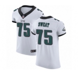 Men's Nike Philadelphia Eagles #75 Josh Sweat White Vapor Untouchable Elite Player NFL Jersey