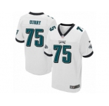 Men's Nike Philadelphia Eagles #75 Vinny Curry Elite White NFL Jersey