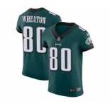 Men's Nike Philadelphia Eagles #80 Markus Wheaton Midnight Green Team Color Vapor Untouchable Elite Player NFL Jersey