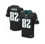 Men's Nike Philadelphia Eagles #82 Torrey Smith Elite Black Alternate NFL Jersey