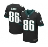 Men's Nike Philadelphia Eagles #86 Zach Ertz Elite Black Alternate NFL Jersey