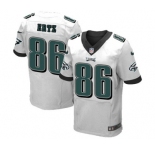 Men's Nike Philadelphia Eagles #86 Zach Ertz Elite White NFL Jersey