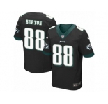 Men's Nike Philadelphia Eagles #88 Trey Burton Elite Black Alternate NFL Jersey