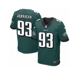 Men's Nike Philadelphia Eagles #93 Timmy Jernigan Elite Midnight Green Team Color NFL Jersey