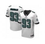 Men's Nike Philadelphia Eagles #93 Timmy Jernigan Elite White NFL Jersey