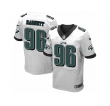 Men's Nike Philadelphia Eagles #96 Derek Barnett Elite White NFL Jersey