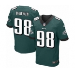 Men's Nike Philadelphia Eagles #98 Connor Barwin Elite Midnight Green Team Color NFL Jersey