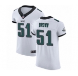 Men's Philadelphia Eagles #51 Zach Brown White Vapor Untouchable Elite Player Football Jersey