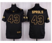 Nike Philadelphia Eagles #43 Darren Sproles Black Pro Line Gold Collection Jersey(Elite)
