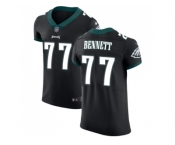 Nike Philadelphia Eagles #77 Michael Bennett Black Alternate Men Stitched NFL Vapor Untouchable Elite Jersey