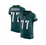 Nike Philadelphia Eagles #77 Michael Bennett Midnight Green Team Color Men Stitched NFL Vapor Untouchable Elite Jersey