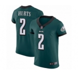 Philadelphia Eagles #2 Jalen Hurts Midnight Green Team Color Vapor Untouchable Elite Player Football Jersey