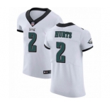 Philadelphia Eagles #2 Jalen Hurts White Vapor Untouchable Elite Player Football Jersey