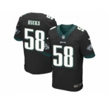nike nfl jerseys philadelphia eagles #58 jordan hicks black[Elite][hicks]