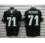 nike nfl jerseys philadelphia eagles #71 peters black[Elite]