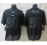 nike nfl jerseys philadelphia eagles #90 smith black[Elite lights out]