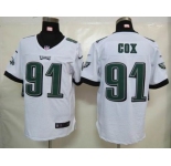 nike nfl jerseys philadelphia eagles #91 cox white[Elite]