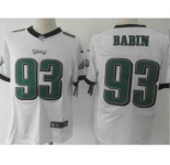 nike nfl jerseys philadelphia eagles #93 jason babin white[Elite]