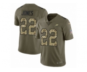 Men Nike Philadelphia Eagles #22 Sidney Jones Limited Olive Camo 2017 Salute to Service NFL Jersey