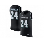 Men Nike Philadelphia Eagles #24 Corey Graham Black Rush Player Name & Number Tank Top NFL Jersey