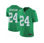 Men Nike Philadelphia Eagles #24 Corey Graham Limited Green Rush Vapor Untouchable NFL Jersey