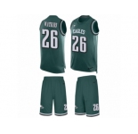 Men Nike Philadelphia Eagles #26 Jaylen Watkins Limited Midnight Green Tank Top Suit NFL Jersey