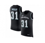 Men Nike Philadelphia Eagles #31 Jalen Mills Black Rush Player Name & Number Tank Top NFL Jersey