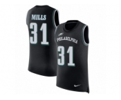 Men Nike Philadelphia Eagles #31 Jalen Mills Black Rush Player Name & Number Tank Top NFL Jersey