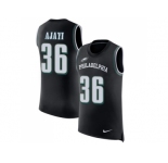 Men Nike Philadelphia Eagles #36 Jay Ajayi Black Alternate Stitched NFL Limited Rush Tank Top Jersey