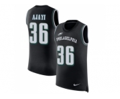 Men Nike Philadelphia Eagles #36 Jay Ajayi Black Alternate Stitched NFL Limited Rush Tank Top Jersey