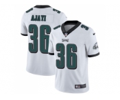Men Nike Philadelphia Eagles #36 Jay Ajayi White Stitched NFL Vapor Untouchable Limited Jersey