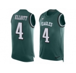 Men Nike Philadelphia Eagles #4 Jake Elliott Limited Midnight Green Player Name & Number Tank Top NFL Jersey