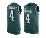 Men Nike Philadelphia Eagles #4 Jake Elliott Limited Midnight Green Player Name & Number Tank Top NFL Jersey
