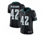 Men Nike Philadelphia Eagles #42 Chris Maragos Black Alternate Vapor Untouchable Limited Player NFL Jersey
