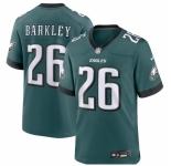 Men Philadelphia Eagles 26 SAQUON BARKLEY Green Vapor Untouchable Limited Stitched Football Jersey