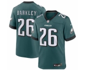 Men Philadelphia Eagles 26 SAQUON BARKLEY Green Vapor Untouchable Limited Stitched Football Jersey