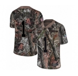Men's Nike Philadelphia Eagles #1 Cameron Johnston Camo Rush Realtree Limited NFL Jersey