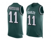 Men's Nike Philadelphia Eagles #11 Carson Wentz Limited Midnight Green Player Name & Number Tank Top Wentzylvania NFL Jersey