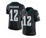 Men's Nike Philadelphia Eagles #12 Randall Cunningham Limited Black Rush NFL Jersey