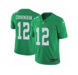 Men's Nike Philadelphia Eagles #12 Randall Cunningham Limited Green Rush NFL Jersey