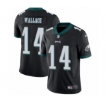 Men's Nike Philadelphia Eagles #14 Mike Wallace Black Alternate Vapor Untouchable Limited Player NFL Jersey