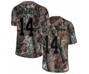Men's Nike Philadelphia Eagles #14 Mike Wallace Camo Rush Realtree Limited NFL Jersey