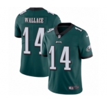 Men's Nike Philadelphia Eagles #14 Mike Wallace Midnight Green Team Color Vapor Untouchable Limited Player NFL Jersey