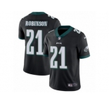 Men's Nike Philadelphia Eagles #21 Patrick Robinson Black Alternate Vapor Untouchable Limited Player NFL Jersey